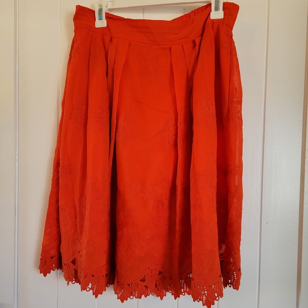 Red skirt